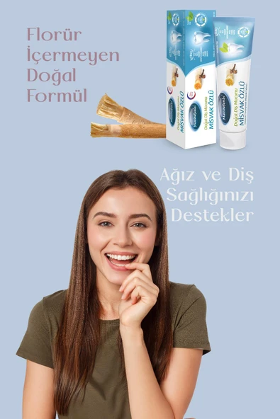 MECİTEFENDİ MİSVAK ÖZLÜ DOĞAL DİŞ MACUNU 75 ML - 2