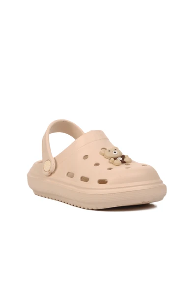 Ayakmod Ekru Unisex Sabo Çocuk Terlik 755 F - 3