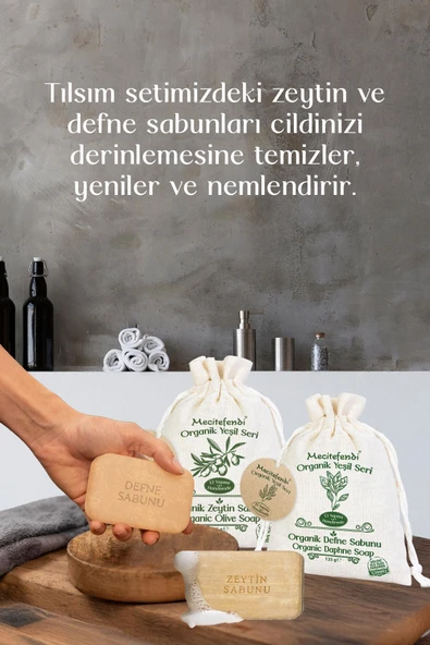 Mecitefendi Organik Yeşil Seri: Tılsım - Defne ve Zeytin Sabunu (Canlandıran ve Besleyen Bakım) 125 - 4