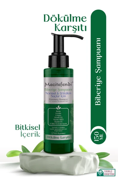 Biberiye Şampuanı 150 Ml (Biotin, Keratin Ve Kolajen İçerikli) - 1