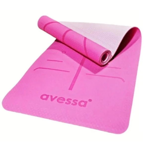 Avessa Tpe-40 Çift Renk Tpe Pilates Minderi Pembe