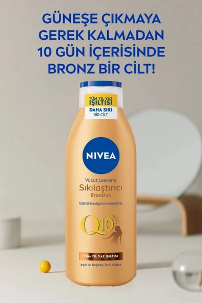 NIVEA Q10 Sıkılaştırıcı Ve Bronzlaştırıcı Vücut Losyonu 200ml, Kademeli Bronzluk, 10 Günde Sıkılaştırıcı - Resim 3