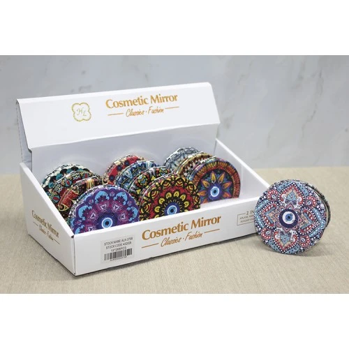 Periboia Taşlı El Aynası Yuvarlak İnce Model 5 ürün görseli