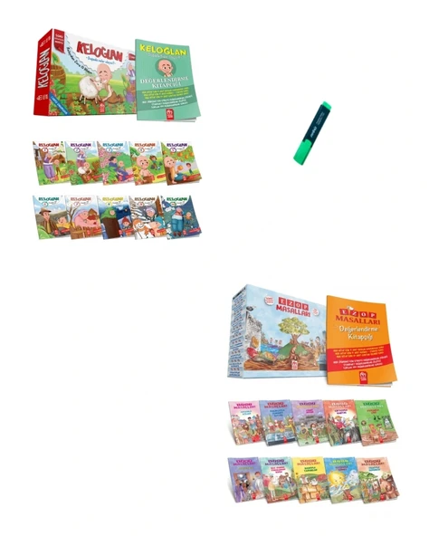 1. Sınıf Keloğlan ve Ezop Masalları Hikaye Seti
