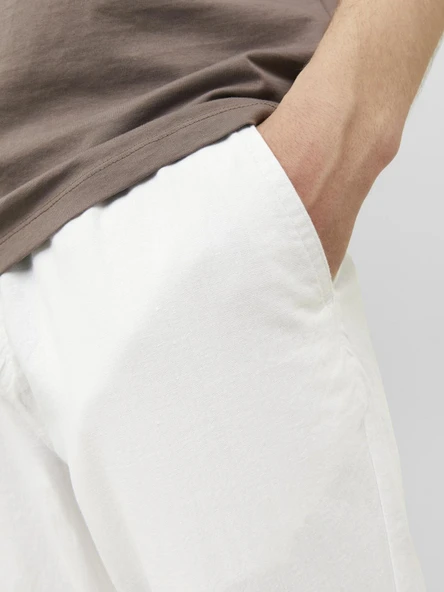 JACK JONES Erkek Rahat Keten Pantolon 12229699 - Resim 6