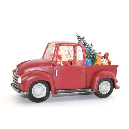 Periboia Araba Tasarımlı Işıklı Müzikli Noel Baba Kar Küresi ürün görseli