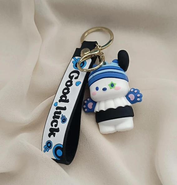 Köpek Pati Silikon Anahtarlık 3D Bebek Sırt Çantası  Oyuncak Çanta Süsü Aksesuar - Resim 3