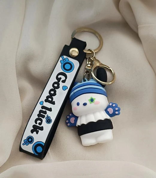 Köpek Pati Silikon Anahtarlık 3D Bebek Sırt Çantası  Oyuncak Çanta Süsü Aksesuar - Resim 2