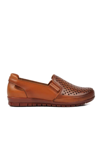 Ayakmod Taba Anatomik Hakiki Deri Kadın Casual Ayakkabı 430 Z