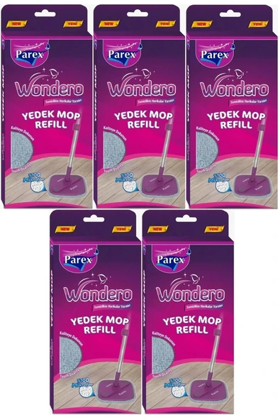 Parex Wondero Yedek Paspas Mop Refill (5 Lİ SET)