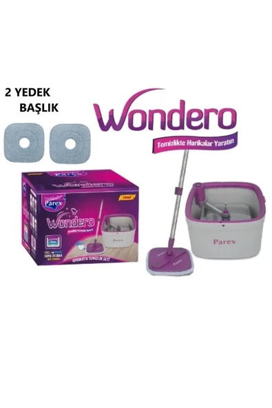 Parex Paspas ve Mop Wondero Temizlik Seti + 2 Yedek Başlık 7393seri