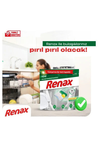RENAX Bulaşık Makine Kapsülü 44'lü X 2 Adet - 5
