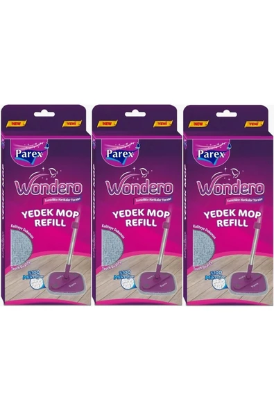 Parex Wondero Yedek Paspas Mop Refill (3 LÜ SET)