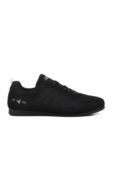 Ayakmod Siyah Suni Deri Erkek Sneaker 61022 M