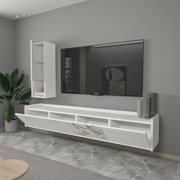 T007 Duvara Monte, Raflı Tv Ünitesi, Tv Sehpası - 3