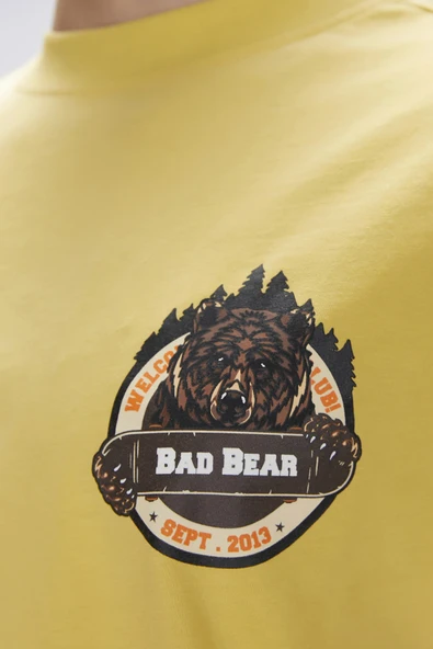 Bad Bear Flint Hardal Erkek Baskılı Tişört - 3