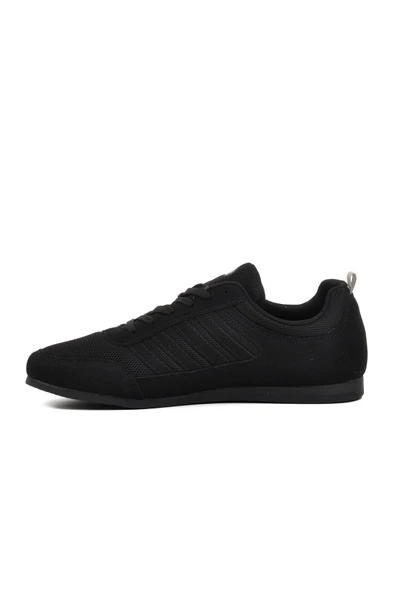 Ayakmod Siyah Suni Deri Erkek Sneaker 61022 M - 2
