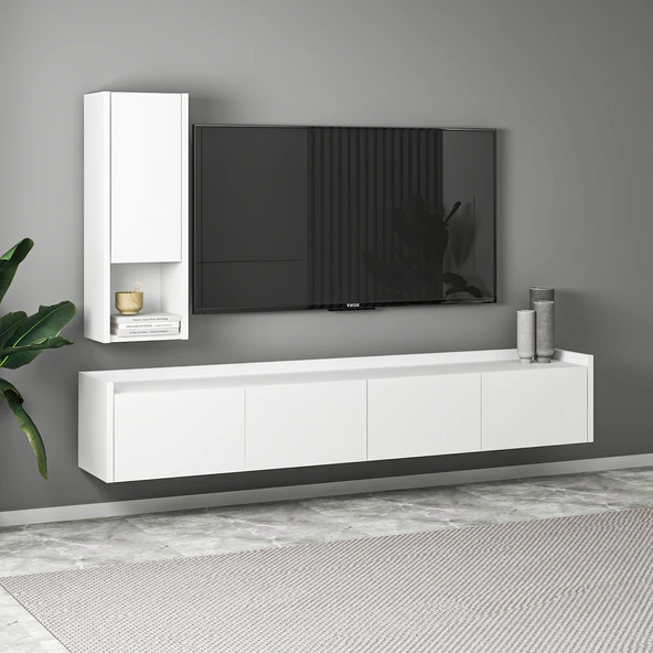 T007 Duvara Monte, Raflı Tv Ünitesi, Tv Sehpası - 2