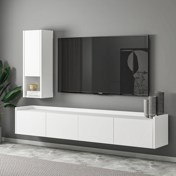 T007 Duvara Monte, Raflı Tv Ünitesi, Tv Sehpası - 4