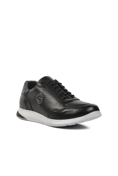 Ayakmod Siyah-Beyaz  Erkek Günlük Ayakkabı 4378 M (Büyük No) - Resim 3