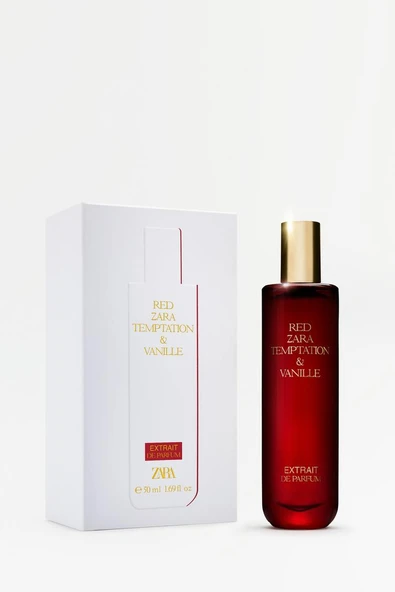 ZARA RED ZARA TEMPTATION VANILLE EXTRAIT DE PARFUM 50 ML ( - Resim 5