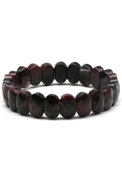 Garnet Doğal Taş Bileklik 9 x 13 mm Özel Kesim - 2
