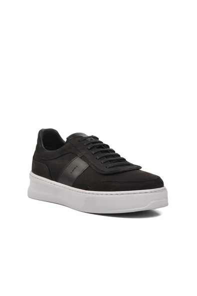 Ayakmod Siyah Nubuk  Erkek Günlük Ayakkabı Cosmo M - Resim 3