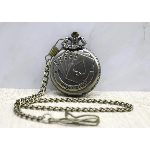 Periboia Oyun Kartı Tasarımlı Köstekli Saat ürün görseli