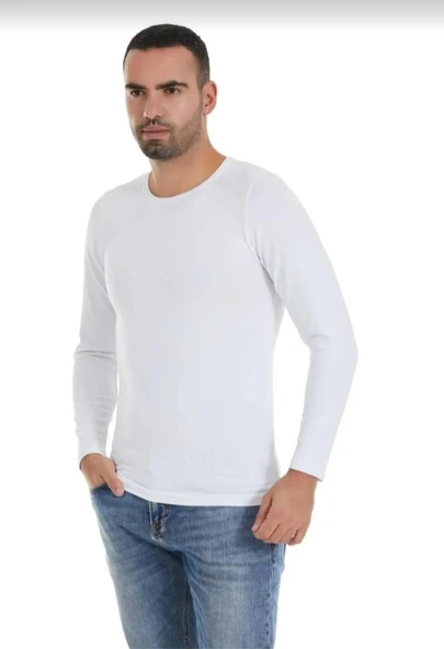 YILDIZ 385 ERKEK MODAL UZUN KOL SIFIR YAKA ATLET 3 ADET ürün görseli