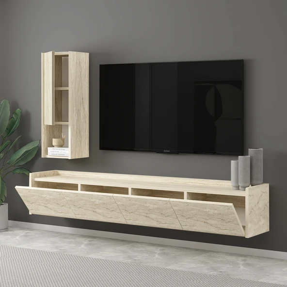T007 Duvara Monte, Raflı Tv Ünitesi, Tv Sehpası - 3