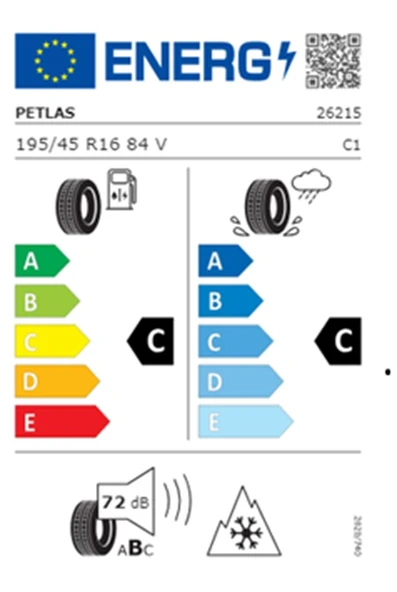 Petlas 195/45 R16 TL 84V REINF. MULTI ACTION PT565 Dört Mevsim Lastiği (Üretim Tarihi:2025) - 2