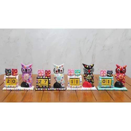 Periboia Ahşap Tekli Baykuş Takvim