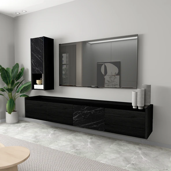 T007 Duvara Monte, Raflı Tv Ünitesi, Tv Sehpası - 2