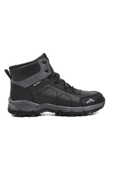 Ayakmod Siyah Poliüretan Unisex Outdoor Bot Alfa G