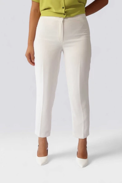 Tolga Saraçoğlu Minimalist Midi Kadın Pantolon - Günlük & İş - 2