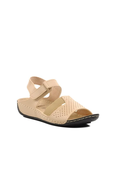 Ayakmod Bej Anatomik Kadın Sandalet 16.047 Z - 8