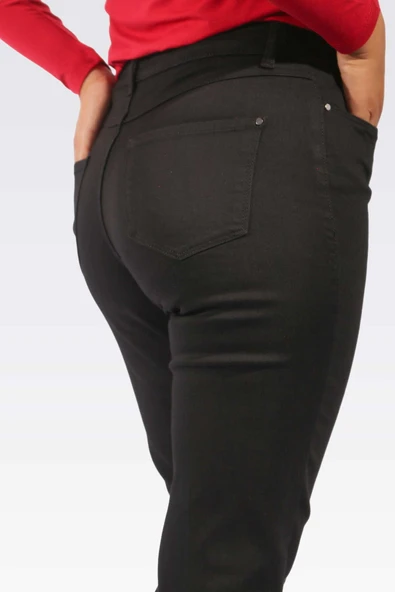 Tolga Saraçoğlu Minimalist Yüksek Bel Dar Paça Midi Kadın Pantolon - Günlük & İş - 6