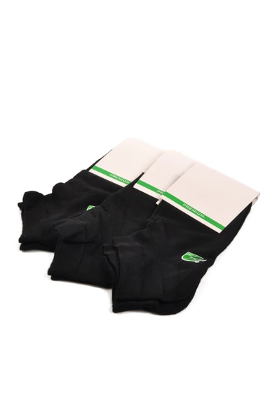 Ayakmod Siyah Bambu Unisex 3'lü Patik Çorap 24K004