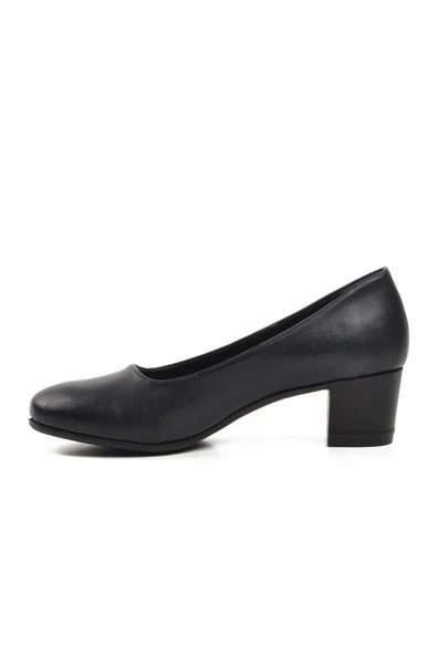 Ayakmod Lacivert Kadın Topuklu Ayakkabı 44158 Z - 2