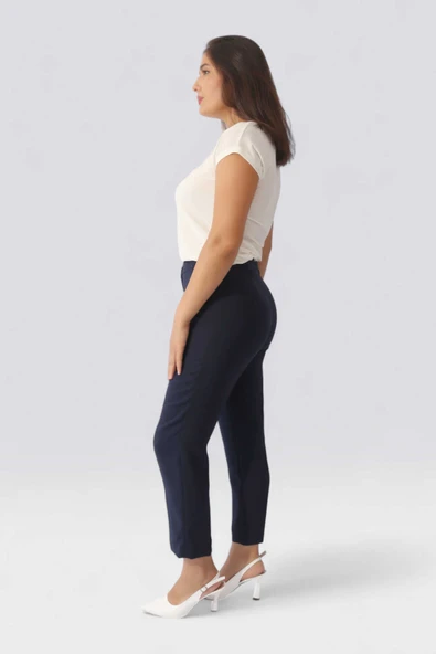 Tolga Saraçoğlu Minimalist Midi Kadın Pantolon - Günlük & İş - 5