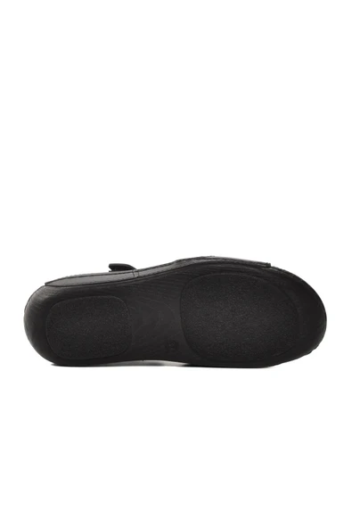 Ayakmod Siyah Anatomik  Kadın Sandalet 16.047 Z - 10