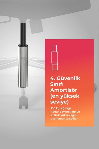 Metta Ergolife Sit Air-180 Ergonomik Yönetici Koltuğu / Ofis  Sandalyesi - 574.5D.40.2A2 - Resim 6