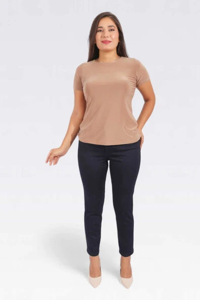 Tolga Saraçoğlu Minimalist Yüksek Bel Dar Paça Midi Kadın Pantolon - Günlük & İş - 3