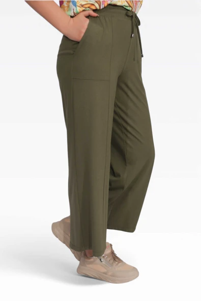 Tolga Saraçoğlu Minimalist Midi Kadın Pantolon - Rahat ve Şık - 3