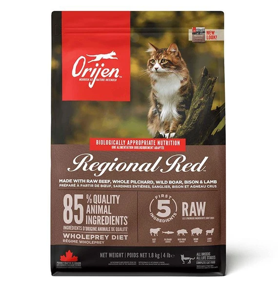 ORIJEN Regional Red Kedi Maması 1,8kg - Tüm ırk ve yaşam