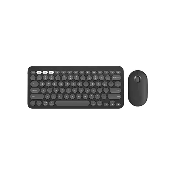 ScHitec Çift Cihaz Bağlantı Özellikli Klavye ve Mouse Set 2.4G+BT Siyah KM902