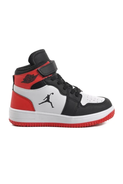 Ayakmod Siyah-Kırmızı  Çocuk Hi Sneaker Haykat Uzun P ürün görseli