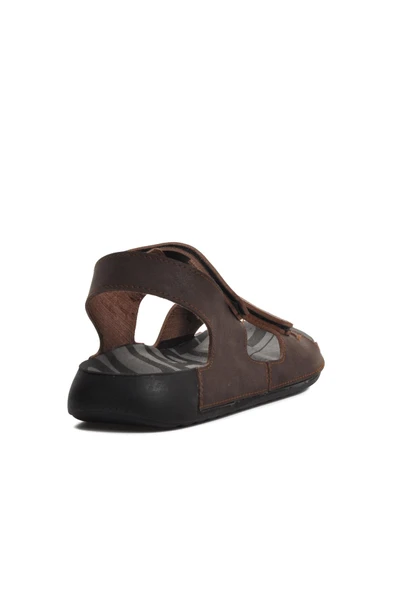 Ayakmod Kahve  Erkek Düz Sandalet Ayakmod  66.006 M - 4