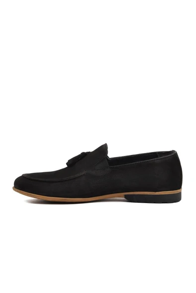 Ayakmod Siyah Nubuk  Erkek Loafer Ayakkabı Ayakmod 7105 M - 2