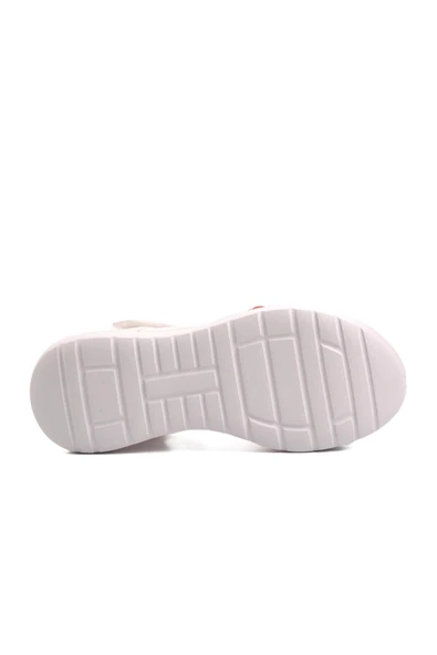 Ayakmod Beyaz-Fuşya-Pembe  Kız Çocuk Düz Sandalet Ayakmod Şng 8010 F - 5